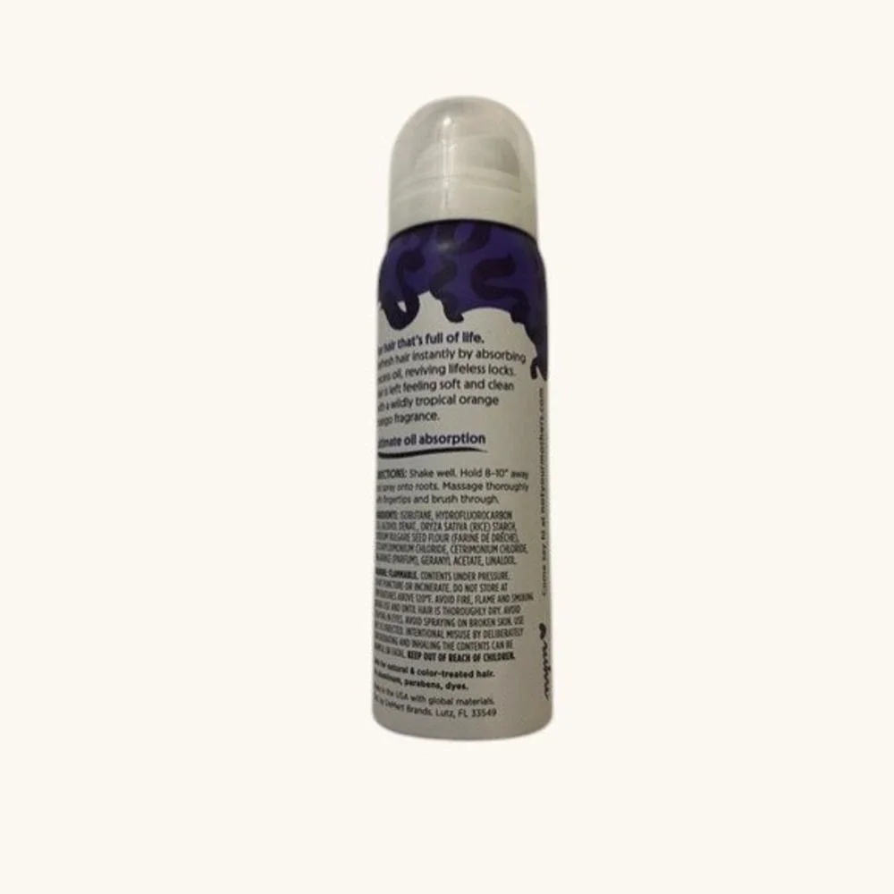 Not Your Mothers Plump For Joy Dry Shampoo Orange Mango Travel Size 1.6oz 45g